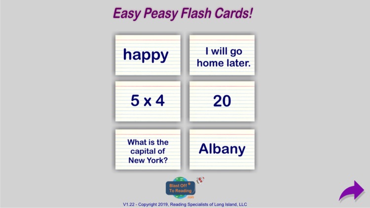 Easy Customizable Flash Cards