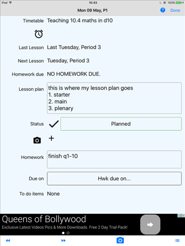 Teachers Lesson Planner screenshot 2