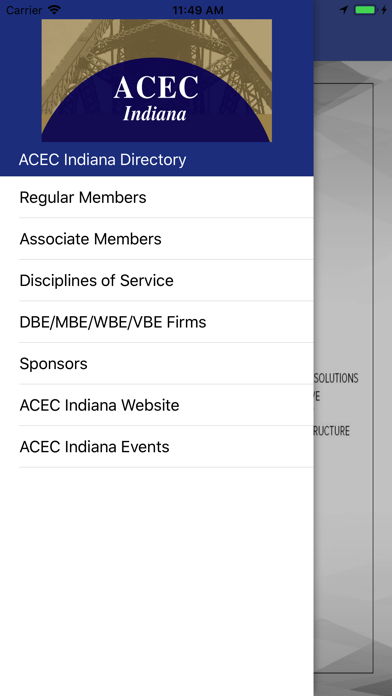 How to cancel & delete ACEC Indiana Directory from iphone & ipad 1