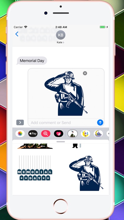 Memorial Day HD Stickers screenshot-4