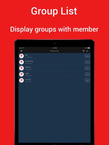 Gym Master application - náhled