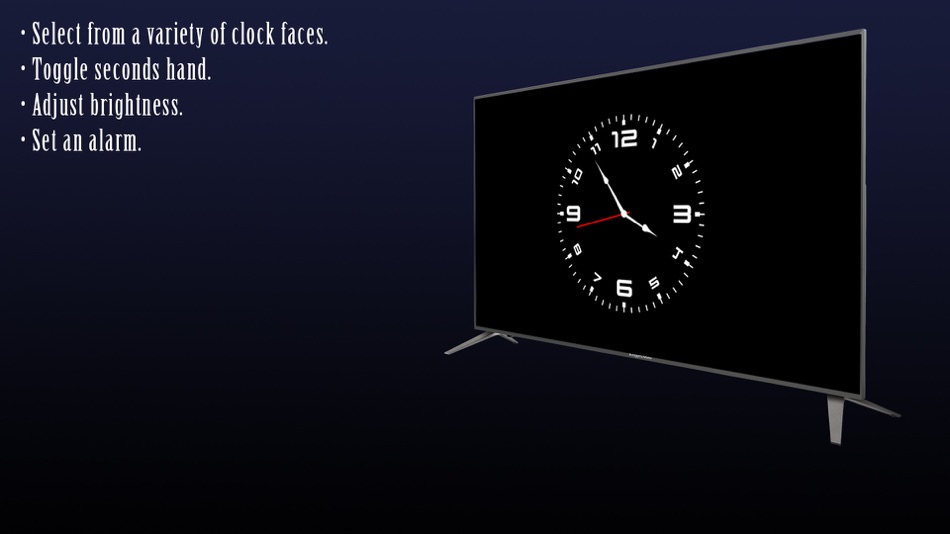 Часы на телевизоре