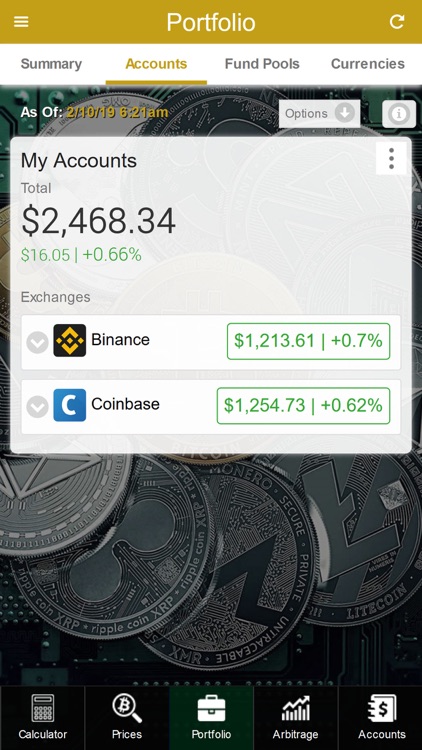 Crypto Account Manager