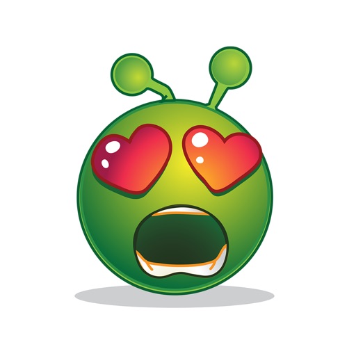 Green Smiley Emoji Stickers iOS App