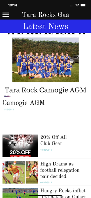 Tara Rocks GAA