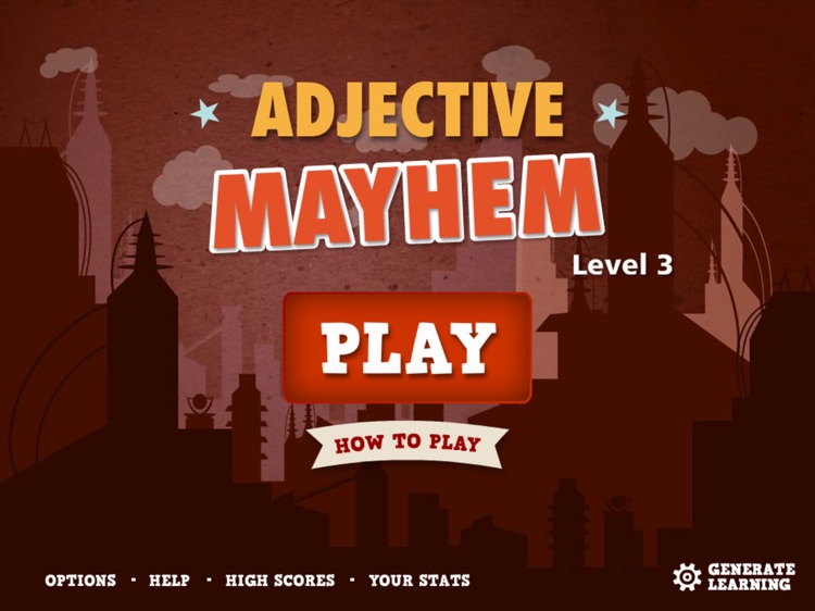 Adjective Mayhem HD - Level 3