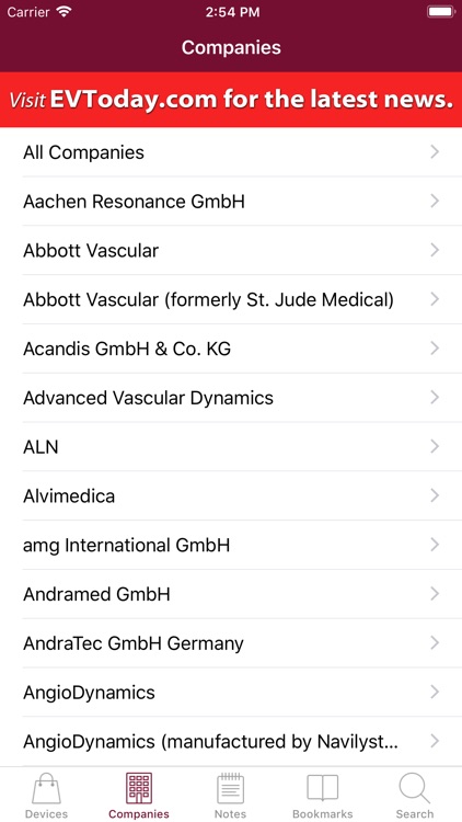 EVT Europe Device Guide