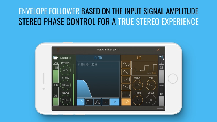 BLEASS Filter AUv3 AudioPlugin
