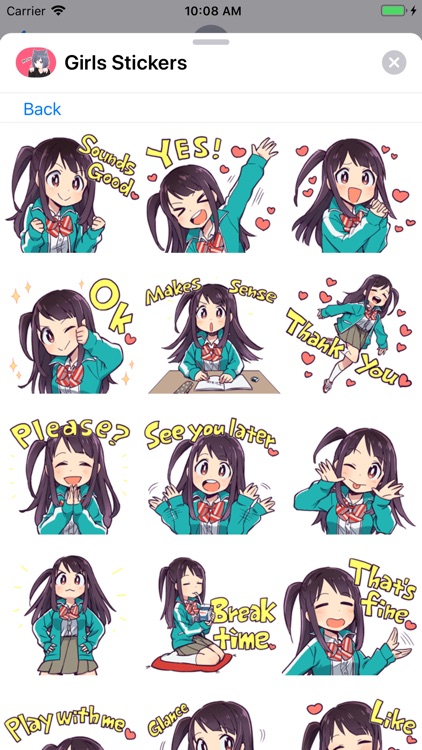 Girls Stickers screenshot-7