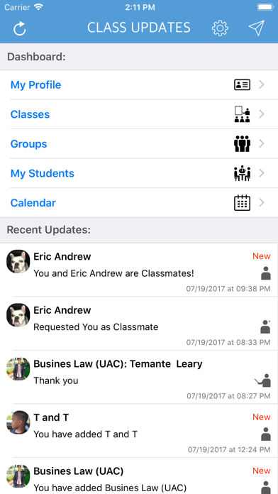 How to cancel & delete Class Updates from iphone & ipad 1