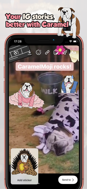 CaramelMoji - Bulldog Stickers(圖6)-速報App