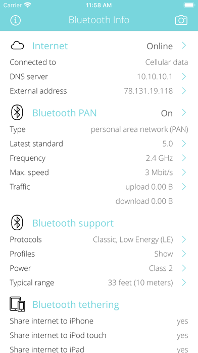met de klok mee hoek haat Bluetooth Info」 - iPhoneアプリ | APPLION