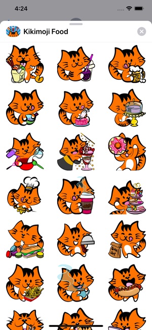 Kikimoji Food - Cat Stickers(圖3)-速報App