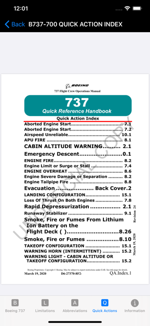 B737 Limitations Quick Actions(圖8)-速報App