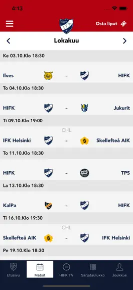 Game screenshot HIFK apk