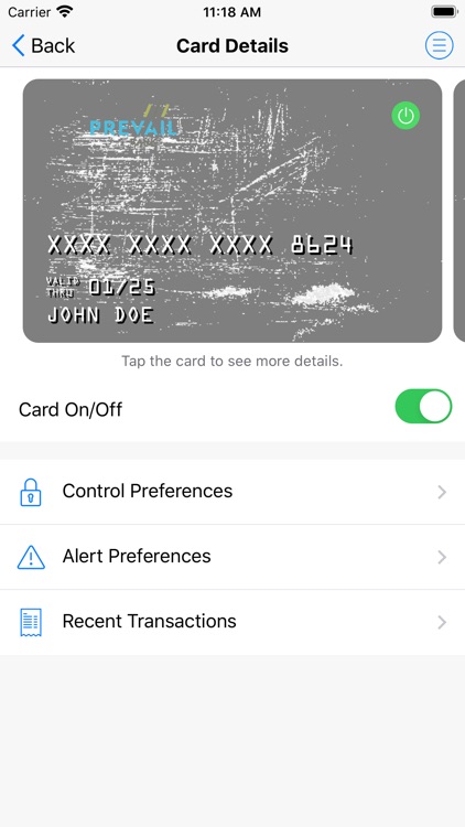 Prevail Card Manager