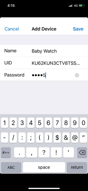 uniden baby watch app