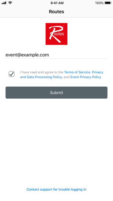 Routes Events App screenshot 2