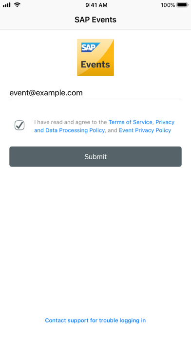 SAP Events EMEA&MEE screenshot 2