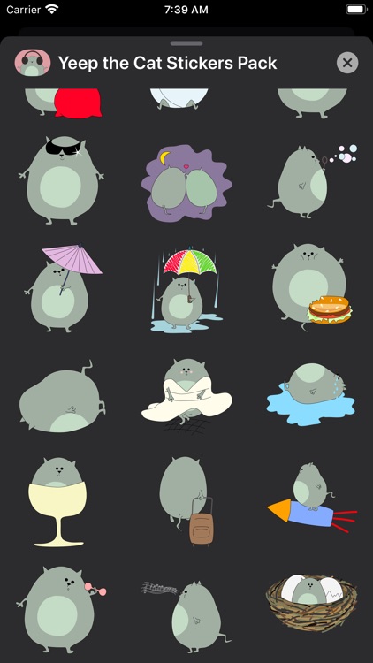 Yeep the Cat Stickers Pack screenshot-8