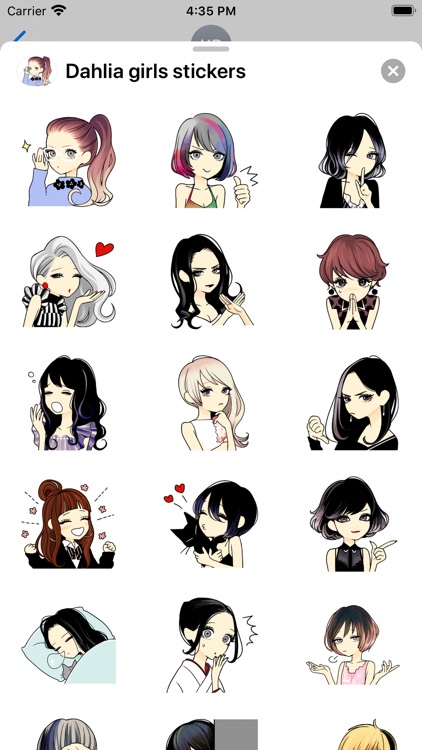 Dahlia girls stickers