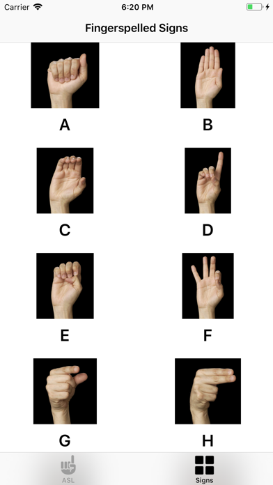 ASL - Fingerspelling screenshot 2