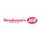 The Henderson’s IGA app is the best way for our loyal shoppers to receive savings every time they come in to the store