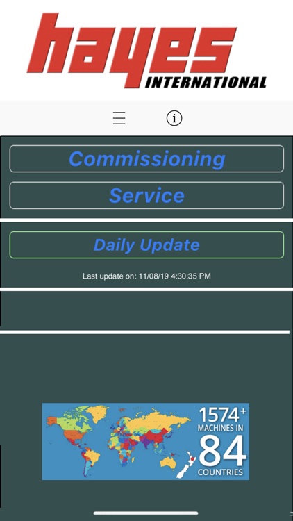 Hayes Commissioning App