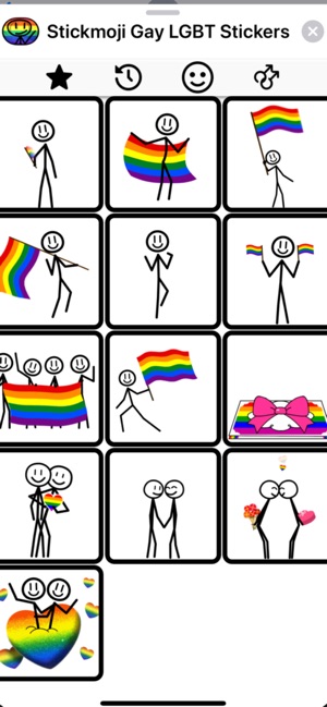 Stickmoji Gay LGBT Stickers