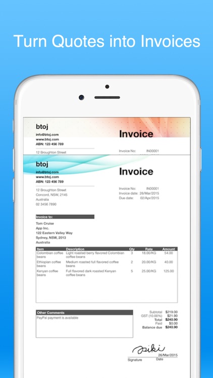 Job Quote & Invoice Maker