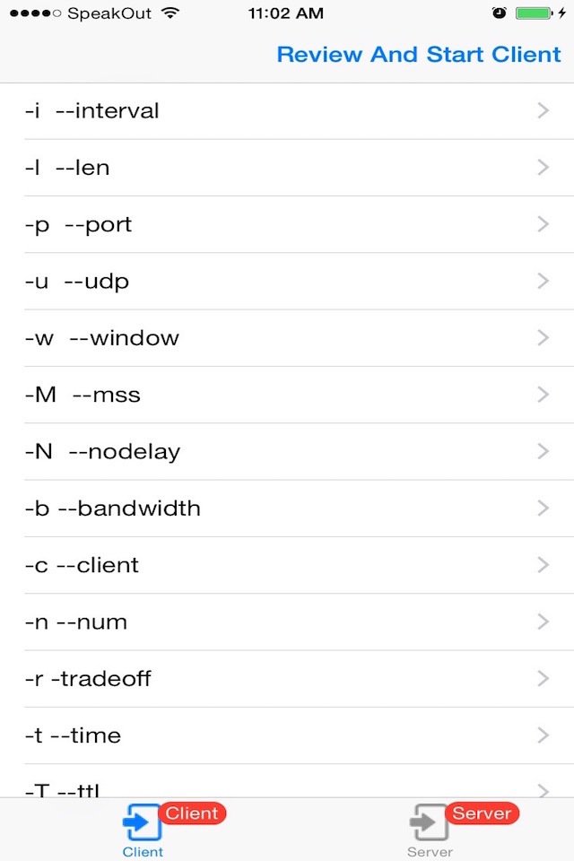 iPerf Network Tool screenshot 2