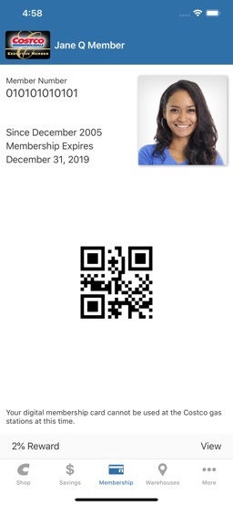 Costco app screenshot
