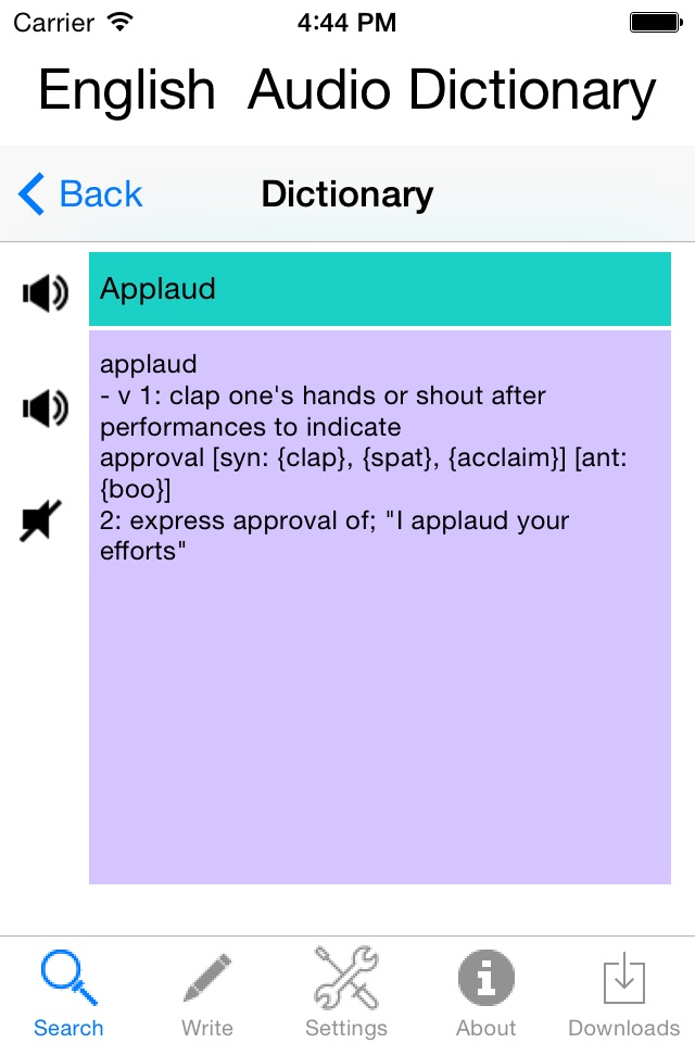 English Audio Dictionary screenshot 2