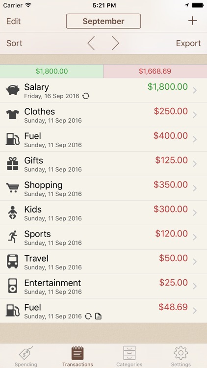 Spending Tracker