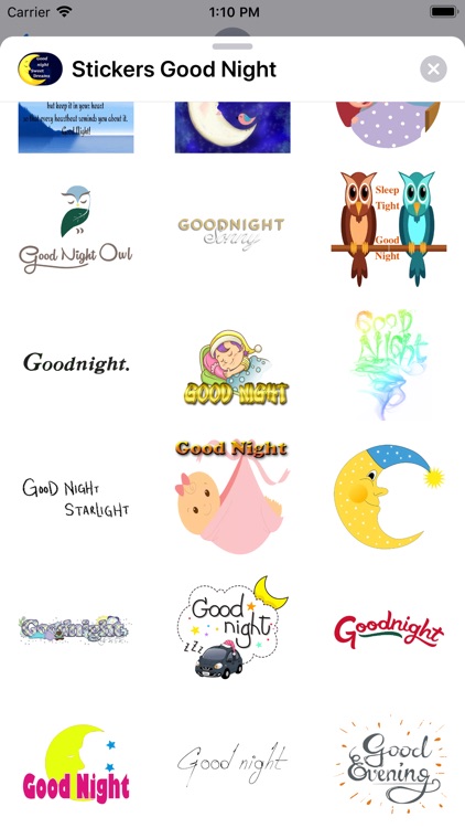 Stickers Good Night screenshot-3