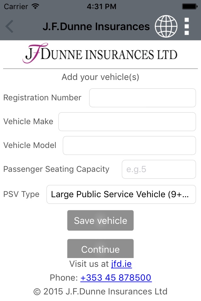 JFDunne Daily Vehicle Check screenshot 2