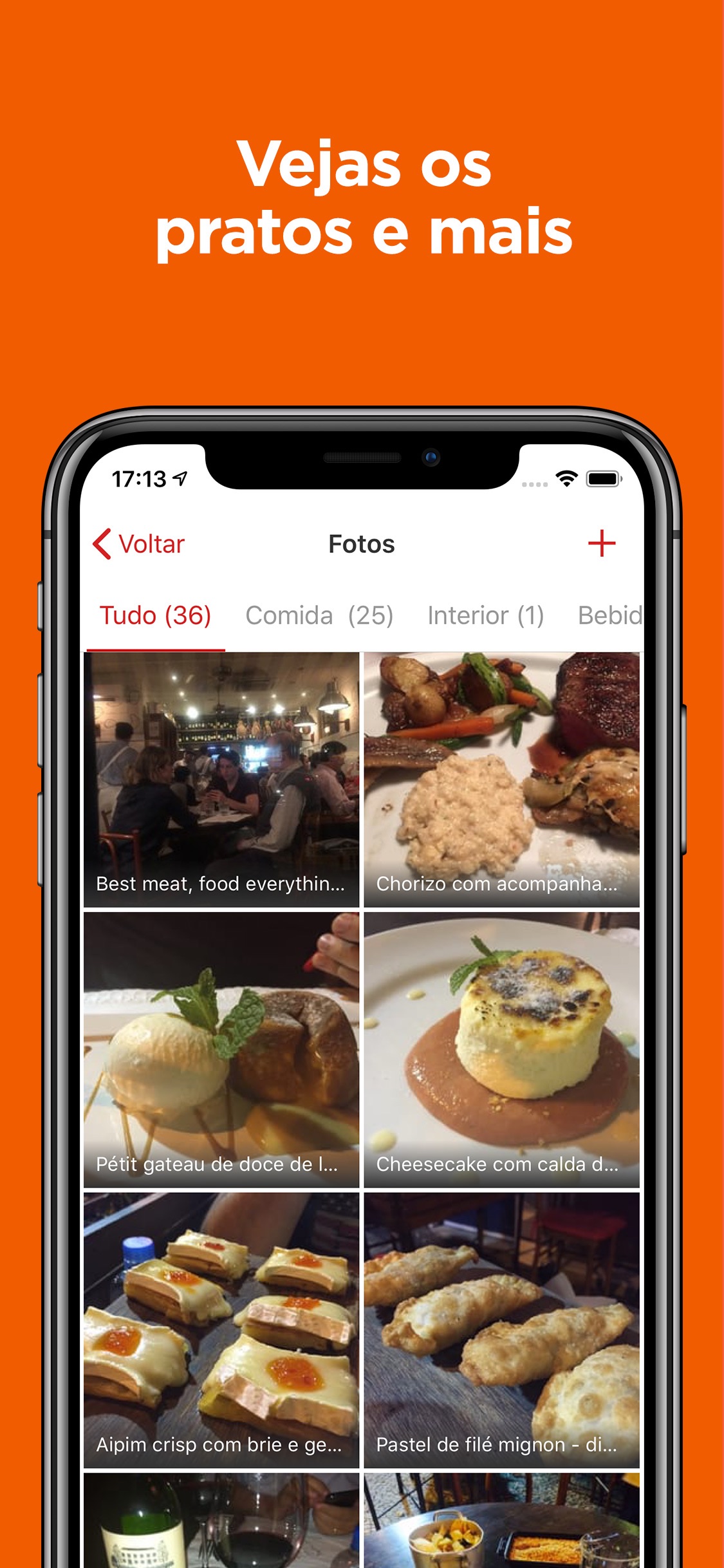 Screenshot do app Yelp
