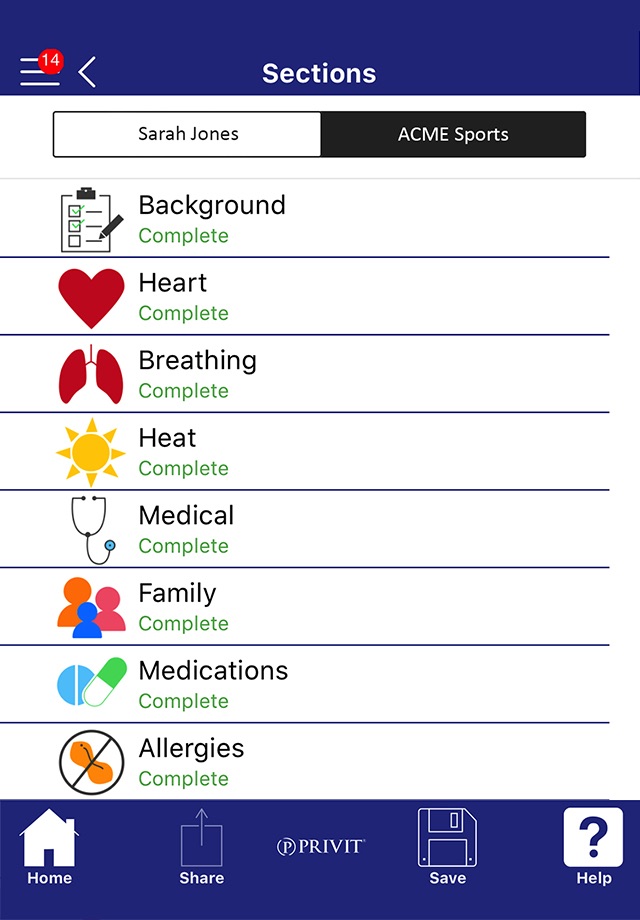 PRIVIT: Health Profiles screenshot 2