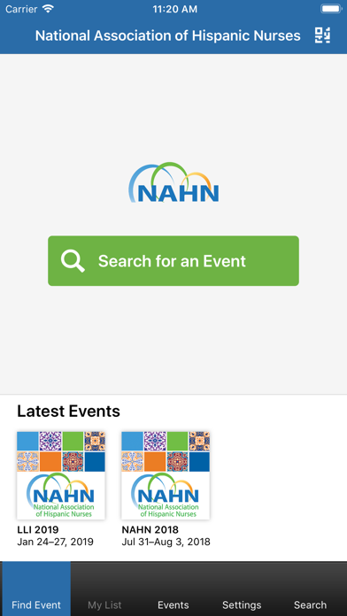 NAHN Events screenshot 2
