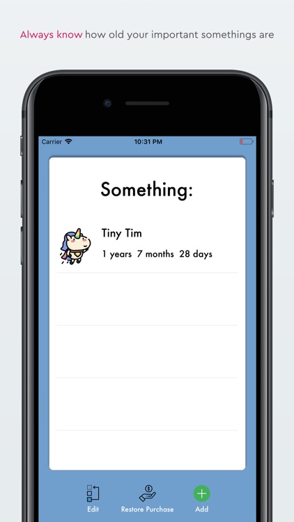 How old is something