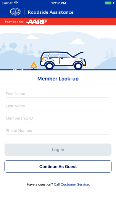 AARP Roadside Assistance from Allstate screenshot