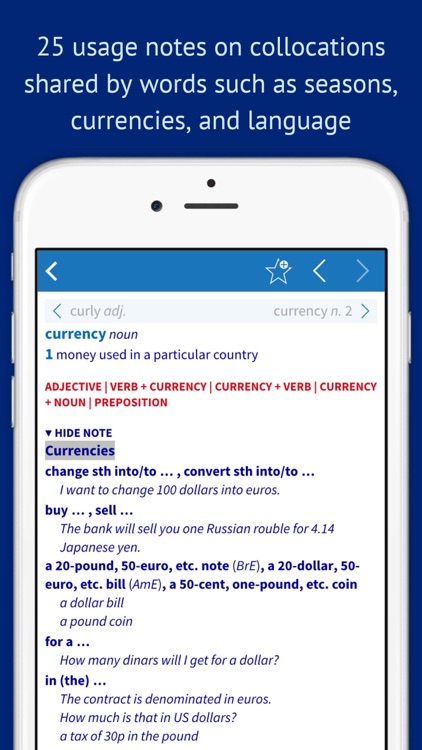 Oxford Collocations Dictionary screenshot-3