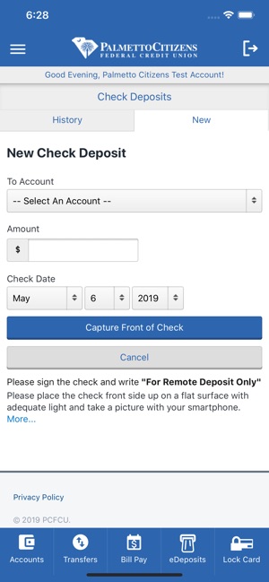 Citizens Federal Credit Union Palmetto Citizens Online Banking