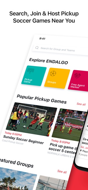 ENDALGO - Pickup Soccer Games