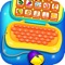 Interactive toy laptop interface allows your child to interact with activities like alphabet, numbers, animals, and rhymes