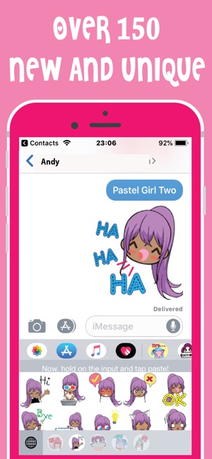 Pastel Girls Emoji Keyboard(圖3)-速報App