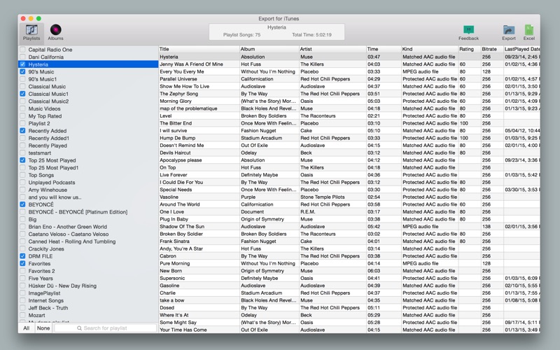 Export for iTunes Screenshot