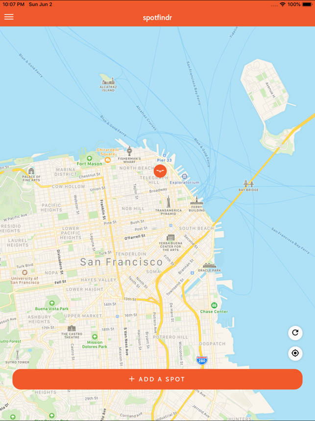 spotfindr released for iOS/Android - Find Your Next Favorite Spot Image