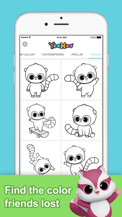 How to cancel & delete YooHoo & Friends Coloring Book from iphone & ipad 4