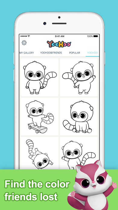 YooHoo & Friends Coloring Book screenshot 4
